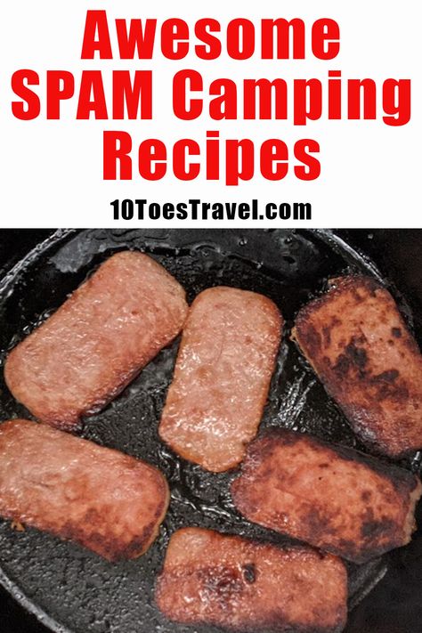 SPAM is a great ingredient for camp cooking. Shelf stable, versatile and always ready to eat SPAM recipes make campfire cooking a breeze. Try one of these camping SPAM recipes on your next family camping trip! Shelf Stable Camping Meals, Camp Stove Recipes, Recipes For Camping, Spam Recipes, Family Camping Trip, Campfire Cooking, Camping Recipes, Dinner Inspiration, Camp Kitchen