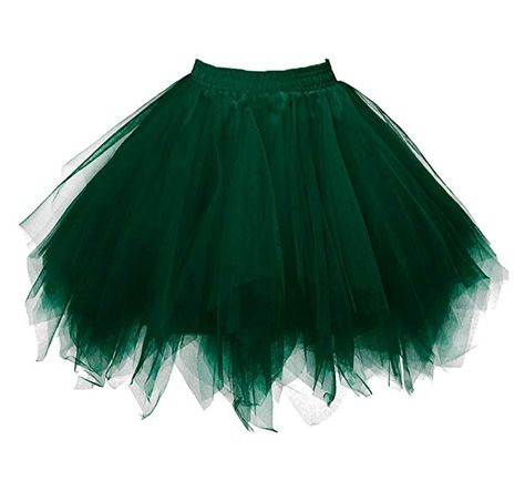 Dressever Vintage 1950s Short Tulle Petticoat Ballet Bubble Tutu Deep Green Small/Medium 1950s Shorts, Tutu Skirt Outfit, Ivy Cosplay, Harley And Ivy, Tulle Petticoat, Green Tutu, Bff Halloween Costumes, Tutu Ballet, Big Room