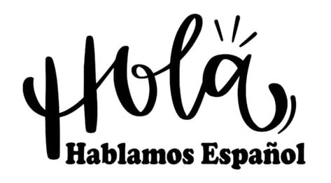 Hello In Spanish, Window Signage, Speak Spanish, Kitchen Clothes, Store Window, Window Vinyl, Store Front, How To Speak Spanish, Custom Decals