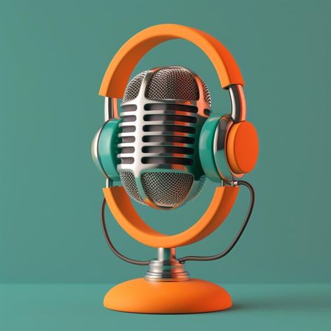 Photo 3d podcast fun simple and modern d... | Premium Photo #Freepik #photo Podcast Icon, Podcast Microphone, Icon Animation, Father Daughter Photography, Daughter Photography, Podcast Logo, Video Mockup, Simple Logo Design, Traffic Light