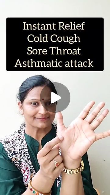 Rekha Khandelwal on Instagram: "Most Powerful Acupressure Point For Sore Throat, Cold Cough, Asthma Many more Benefits. 
Press 2 Min twice a day. 
#acupressure #acupunture #accupressure #pressurepoints #sorethroat #cold #cough #asthmatic #asthma #explorepage #instareels #reelinstagram #nh_with_rekha" Accupressure Point For Cold, Accupressure Point For Sore Throat, How To Stop Coughing Immediately, Accupressure Point, For Sore Throat, Acupressure Point, Cold Cough, Acupressure Points, Sore Throat