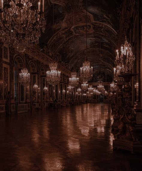 Dark Academia Ballroom, Dark Ballroom Aesthetic, Ballroom Aesthetic Dark, Ball Room Aesthetic, Dark Ballroom, Gothic Ballroom, Fantasy Ballroom, Castle Ballroom, Victorian Ballroom