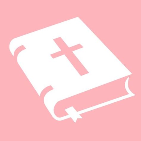 Pink Bible Icon, Bible Icon, Pink Bible, Screen Icon, Ios App Icon Design, Iphone Photo App, Jesus Bible, Ios App Icon, Pretty Wallpapers Backgrounds