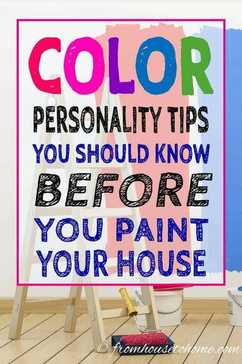 These color personality tips are very helpful for making the right paint color choices for your room makeover. They definitely helped me decide on my living room paint color.  #fromhousetohome #paintcolor #decoratingtips #colorscheme #homedecor #choosingcolors Green Room Colors, Personality Tips, Living Room Paint Color, Orange Rooms, Choosing Paint Colours, Paint Your House, Choosing Paint, Trending Paint Colors, Interior Decorating Tips