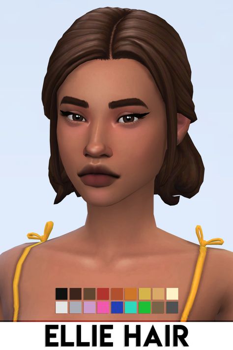 ELLIE HAIR BY VIKAI | ImVikai on Patreon Sims 4 Hair Cc Maxis Match Short, Sims Collection, Feminine Hair, Pelo Sims, Sims 4 Mm Cc, Sims 4 Cc Skin, Sims 4 Expansions, Sims 4 Mm, Sims4 Clothes