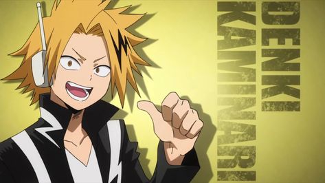 Bnha Kaminari, Denki Cosplay, My Hero Academia Kaminari, Human Pikachu, Kaminari Denki, Denki Kaminari, Life Support, Anime Screenshots