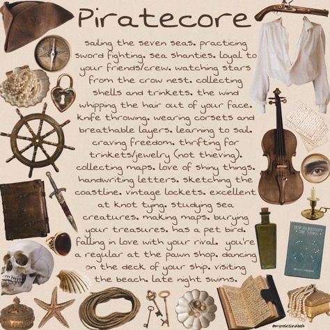 Pirate Book Aesthetic, Sea Academia Aesthetic, Dnd Pirate Aesthetic, Modern Day Pirate Aesthetic, Piratecore Wallpaper, Piratecore Room, Pastel Pirate Aesthetic, Pirate Moodboard Aesthetic, Pirate Fantasy Aesthetic