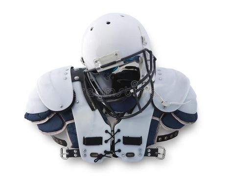 Football Helmet and shoulder Pads royalty free stock photography Football Shoulder Pads, High School Football Player, About Football, Football Equipment, High School Football, Football Helmet, Football Nfl, School Football, Stock Photography Free