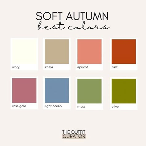 Soft Autumn Best Colors, Soft Autumn Pattern, Soft Autumn Shoes, Mute Autumn Color Palette, Autumn Muted Color Palette, Light Autumn Color Palette, Soft Autumn Outfit Ideas, Mute Autumn Outfits, Soft Autumn Color Palette Outfits