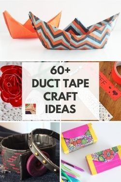 Find over 60 duct tape craft ideas! Included in the list are duct tape crafts for kids, decorative duct tape ideas, and even duct tape flowers. So many things to make with duct tape! Duct Tape Crafts For Kids, Duct Tape Bookmarks, Duct Tape Bracelets, Duct Tape Bags, Middle School Crafts, Diy Washi Tape Crafts, Duck Tape Projects, Duct Tape Projects, Creative Art Projects