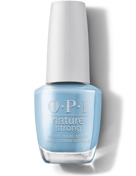 OPI Nature Strong Big Bluetiful Planet Natural Origin Nail Polish Opi Top Coat, Natural Nail Polish, Vegan Nail Polish, Dry Nails, Strong Nails, Strong Colors, Ulta Beauty, Nail Lacquer, Led Lampe