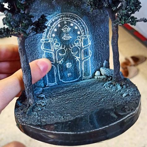 Doors Of Durin, Drukarka 3d, White Glue, Miniature Crafts, Shadow Boxes, Book Nooks, Uv Light, Miniature Painting, The Doors