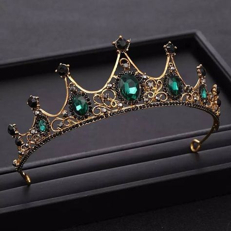 Green Tiara, Crown Bridal Hair, Crystal Crowns, Crown Headdress, Hair Tiara, Crystal Crown Tiaras, Queens Tiaras, Crystal Crown Wedding, Tiara Headpieces