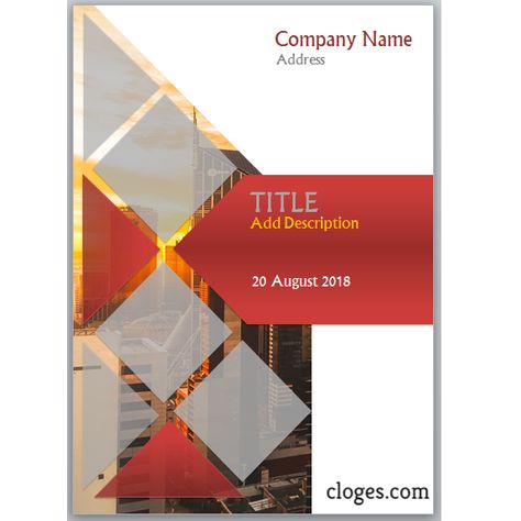 Free Download Simply Cover Page Template For Microsoft Word Brochure Design Samples, Cover Page Template Word, Cover Page For Project, Comunity Manager, Cover Photo Design, Project Cover Page, Word Template Design, Chinese New Year Background, Brochure Cover Design