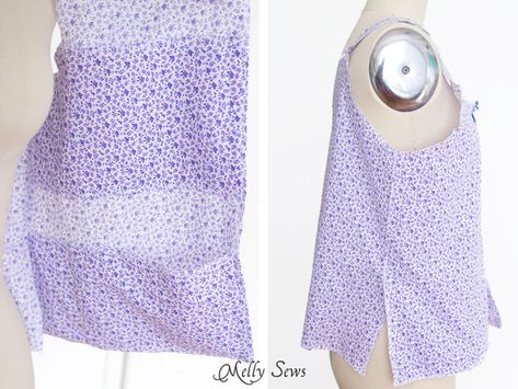 Inner Pockets for Drains and Side Vents - Post Surgery Camisole for Mastectomy or other upper body surgery - Pattern and Video Tutorial - Melly Sews Diy Mastectomy Drain Pockets, Chemo Recipes, Mastectomy Drain Holder, Camisole Sewing Pattern, Mastectomy Drains, Post Surgery Clothing, Mastectomy Clothing, Mastectomy Gift, Mastectomy Surgery