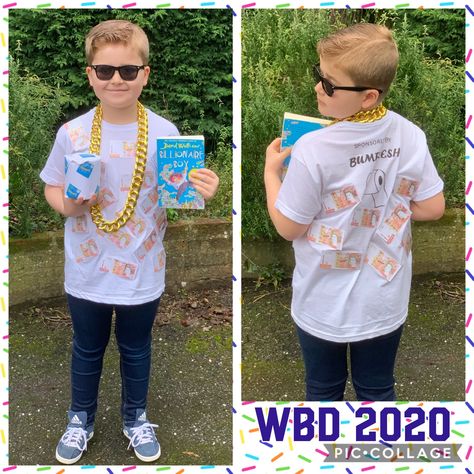 World Book Day costume outfit David Walliams Billionaire Boy Bumfresh Boys Book Week Costume, David Walliams Book Day Costumes, Book Day Costumes Boys, Book Character Costumes For Boys, Bookworm Costume, Childrens Book Character Costumes, Book Week Costume Ideas, David Walliams Books, Easy Book Week Costumes