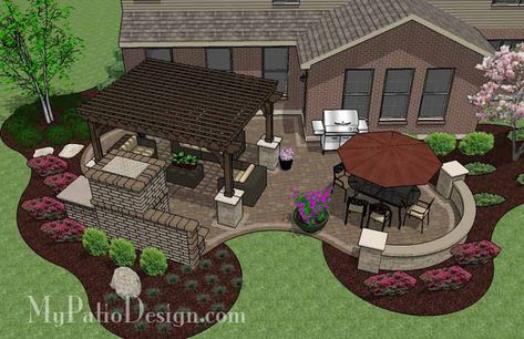 Paver Patio Installation, Patio Plan, Diy Patio Ideas, Patio Installation, Covered Patio Design, Patio Plans, Outdoor Covered Patio, Patio Grande, Patio Layout