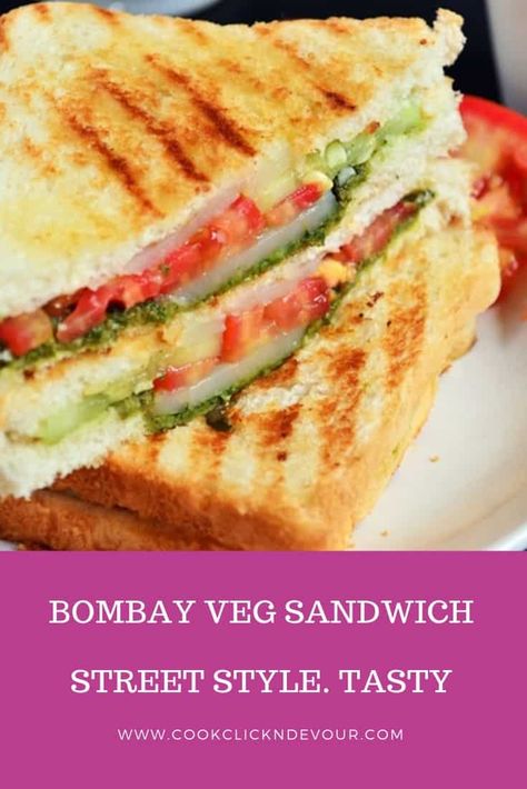 Mumbai Sandwich Recipes, Veg Grilling Recipes, Vegetable Sandwich Recipes Indian, Veg Bread Recipes, Bombay Sandwich Recipe, Easy Sandwich Recipes Vegetarian Indian, Veg Sandwich Recipes Indian, Indian Sandwich Recipes, Bread Sandwich Recipe Indian