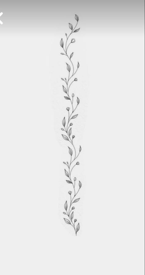 Wrist Tattoos For Women Template, Chain Of Flowers Tattoo, Vine Wrapped Around Arm Tattoo Stencil, Spine Tattoos For Women Vines, Wrap Around Wrist Tattoos Stencil, Spine Tattoo Template, Minimal Vine Tattoo, Fine Line Wrap Around Tattoo, Ivy Line Art