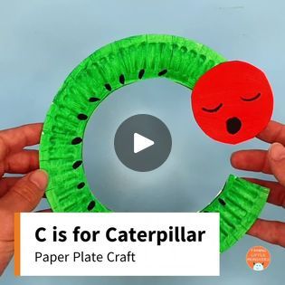 C is for caterpillar.

Learn about the letter C with this easy paper plate caterpillar craft for kids.

This is a fun way to help preschoolers learn... | By Taming Little MonstersFacebook Paper Plate Caterpillar, C Is For Caterpillar, Caterpillar Craft, The Letter C, Letter C, Craft For Kids, Paper Plate, Paper Plates, Caterpillar