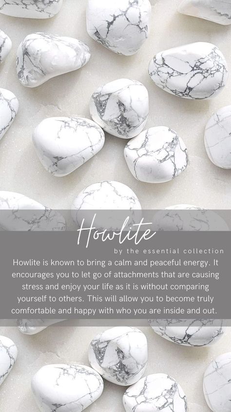 Howlite Crystal Meaning, Crystals And Stones For Beginners, Crystals Meanings, Calm Fits, Howlite Crystal, Peaceful Energy, Bad Temper, Crystal Vibes, Crystal Aesthetic