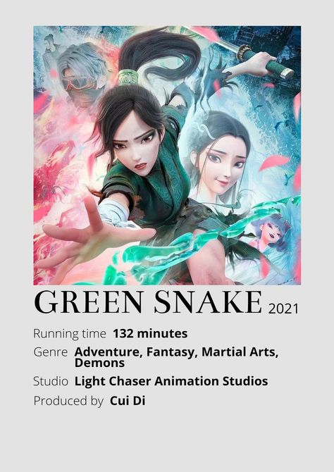 Snake Anime, Magical Movies, Poster Information, Anime Minimalist Poster, Good Animated Movies, New Disney Movies, Movie Recommendations, Iconic Movie Posters, Anime Suggestions