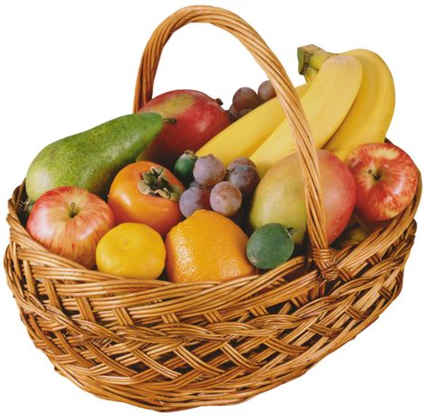 Fruit Basket Gift, Fruit Clipart, Food Gift Baskets, Fruits Images, Food Basket, Vegetable Basket, Fruit Painting, Fruits Basket, Fruit Art