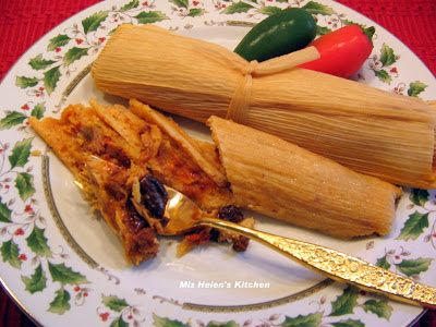 Christmas Eve Buffet at Miz Helen's Country Cottage, a traditional Tex Mex Buffet featuring Homemade Tamales. Turkey Tamales, Christmas Eve Buffet, Dessert Tamales, Sweet Tamales, Turkey Chops, Tamales Recipe, Chipotle Powder, Homemade Tamales, Cranberry Turkey