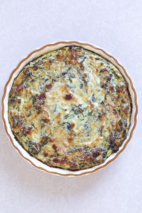 Simple Frittata, Eggs Ricotta, Light Suppers, Recipes Using Ricotta Cheese, Recipe Using Ricotta, Italian Spinach, Spinach And Ricotta Lasagna, Spinach Frittata Recipes, Italian Frittata