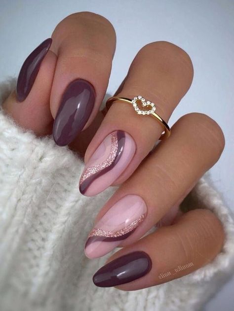 Brown Nail Art, Trends Nails, Unghie Sfumate, Brown Nails Design, Girly Acrylic Nails, Summery Nails, Casual Nails, Short Square Acrylic Nails, Burgundy Nails