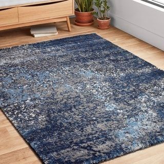 Alexander Home, Rug Grey, Blue Grey Rug, Modern Area Rug, Navy Area Rug, Transitional Area Rugs, Abstract Rug, Transitional Design, Modern Area Rugs