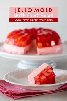 Jello Recipes With Cool Whip, Jello Fruit Salad, Jello Fruit, Jello Fruit Salads, Jelly Salad, Jello With Fruit, Recipes With Cool Whip, Jello Mold Recipes, Congealed Salad