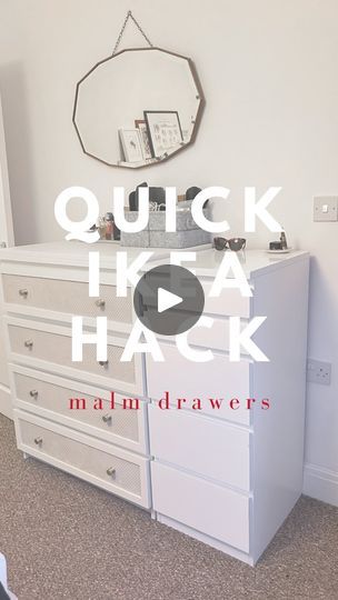 Malm Hacks Ikea, Malm Drawers Hack, Malm Hack, Malm Drawers, Ikea Diy, Clothes Organization, Interior Inspo, Ikea Hack, Art Music