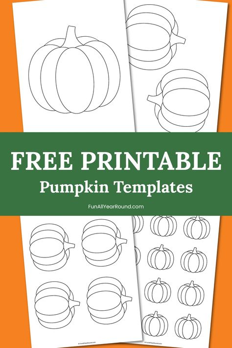 Pumpkin template - Fun All Year Round Small Pumpkin Templates Free Printable, Pumpkin Patterns Free Printable, Pumpkin Printables Free, Printable Pumpkin Template, Pumpkin Templates Free Printable, Pumpkin Templates Free, Pumpkin Template Printable, Fall Leaf Template, Pumpkin Templates