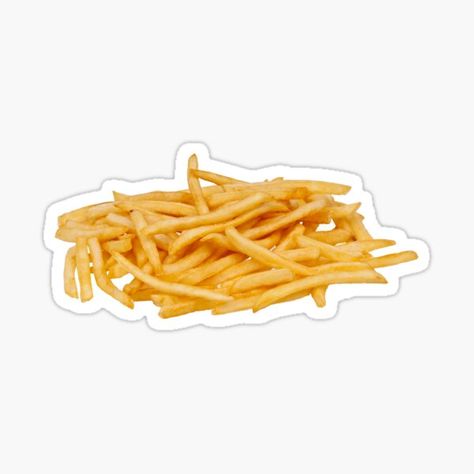 "French Fries" Sticker for Sale by SuperFluff | Redbubble French Fries Sticker, Fries Sticker, French Fries Design, Hot Chips, Hot Chip, Photo Stickers, French Fries, Macaroni And Cheese, Vinyl Decal Stickers