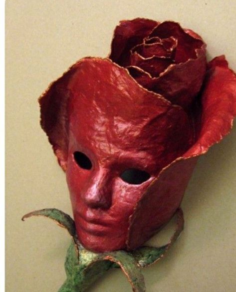 Mask Paper Mache, Witches And Warlocks, Brewery Logo, Mask Paper, Paper Mache Mask, Rose Mask, Mascaras Halloween, Theatre Masks, Afrikaanse Kunst