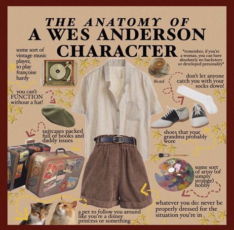 Wes Anderson Decor, Wes Anderson Characters, Wes Anderson Aesthetic, Wes Anderson Style, Dark Academia Outfits, Wes Anderson Movies, Wes Anderson Films, Academia Outfits, Mood Clothes