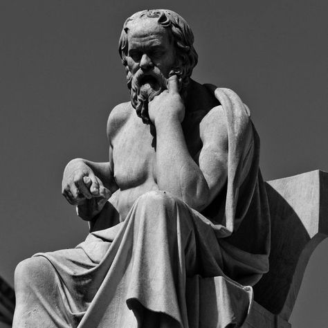 Greek Philosophers Aesthetic, Socrates Aesthetic, Socrates Statue, Greek Mythology Statue, Left Arm Tattoos, Funny Lock Screen Wallpaper, Divine Feminine Art, Greek Antiquity, Ancient Greek Philosophers