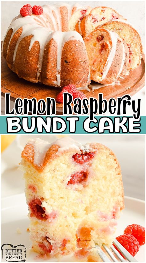 Raspberry Desserts Dairy Free, Homemade Bundt Cake, Lemon Raspberry Bundt Cake, Raspberry Pound Cake, Raspberry Bundt Cake, Raspberry Cake Recipes, Raspberry Lemon Cakes, Raspberry Cream Cheese, Moist Lemon Cake