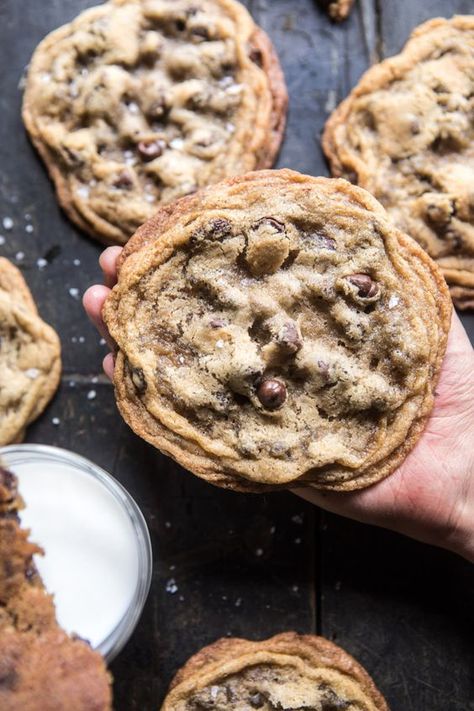 Giant Chocolate Chip Cookies, Half Baked Harvest Recipes, Giant Chocolate Chip Cookie, Giant Chocolate, Harvest Recipes, Half Baked, Chewy Chocolate Chip, Best Chocolate Chip Cookie, Half Baked Harvest