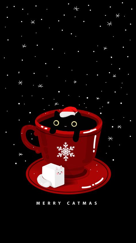 Christmas Cat Aesthetic, 8k Wallpaper For Mobile Black, 8k Wallpaper For Mobile, My Chemical Romance Wallpaper, Cat Phone Wallpaper, The Best Wallpapers, Wallpaper For Mobile, Space Phone Wallpaper, Xmas Wallpaper