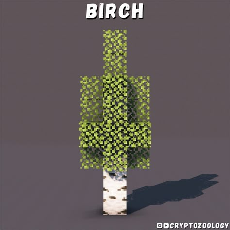 Check out more of my Minecraft builds on my YouTube channel! Minecraft Micro Builds, Minecraft Build Designs, Minecraft Small Ideas, Minecraft Small Tree, Custom Trees Minecraft, Minecraft Trees Design, Minecraft Wall Ideas, Minecraft Lamp, Minecraft Wall Designs