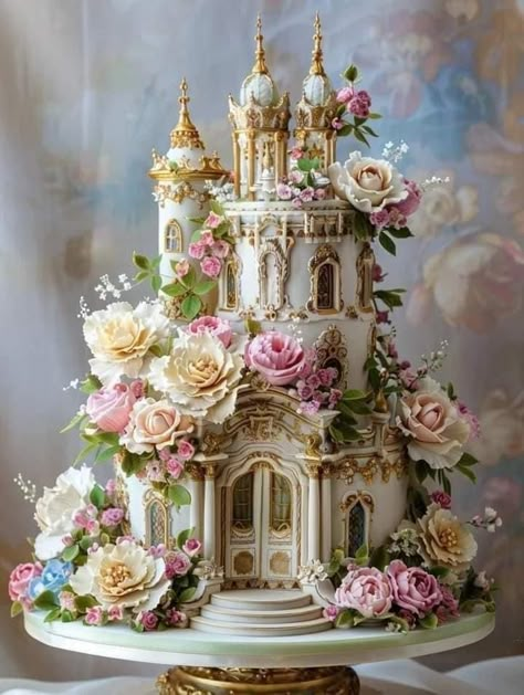 Amazing Cakes Birthday, Housewarming Cake, Castle Wedding Cake, Unusual Wedding Cakes, Fantasy Cakes, Special Birthday Cakes, Fantasy Cake, Art Cakes, Beautiful Cake Designs