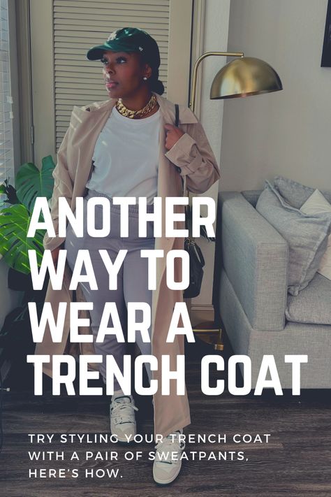 🧥👚 Elevate your everyday look with "Trench Coat Magic: Mix & Match with Basic Outfits"! 🎩 Discover trendy ways to pair your beloved trench coat with the most basic pieces in your closet. Get ready to turn heads! 👀💫 Hoodie And Wool Coat Outfit, Trench Coat Joggers Outfit, Casual Trench Coat Outfit Sneakers, Outfits With Peacoats, Trench Coat Skirt Outfit, How To Style A Trench Coat, Outfits With Trench Coats, Winter Trench Coat Outfit, Wool Coat Outfit