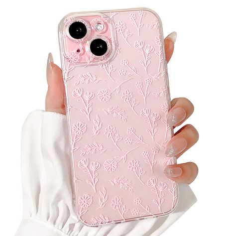 Phone Cases Coquette, Dream Phone, Pink Phone Case, Leaves Pattern Design, Wishlist 2024, Pink Phone, Phone Aesthetic, Presents For Women, Pink Phone Cases