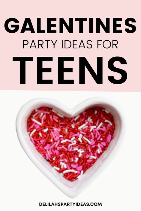 Hosting a Galentine's Day Party for your teens? We have some great tips and ideas for you to help have a smooth party Amy Pohler, Heart Themed Birthday, Valentines Theme Party, Valentines Day Crafts For Preschoolers, Valentines Movies, Galentines Day Ideas, Valentines Brunch, Valentine's Day Party Games