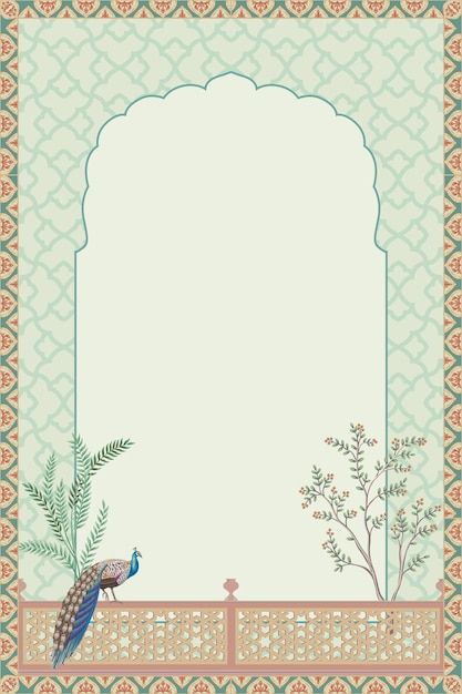 Freepik Wedding Invitations, Mughal Garden, Background Template Aesthetic, Invitation Card Background, Festive Illustration, Digital Wedding Invitations Design, Free Wedding Cards, Flower Templates Printable, Unique Wedding Cards