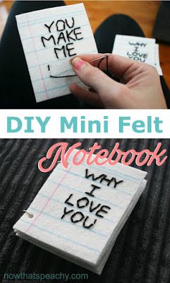 Homemade Notebook, Friendship Crafts, Love Notebook, Mini Books Diy, Couple Crafts, Make Craft, Fathersday Crafts, Diary Diy, Bff Drawings