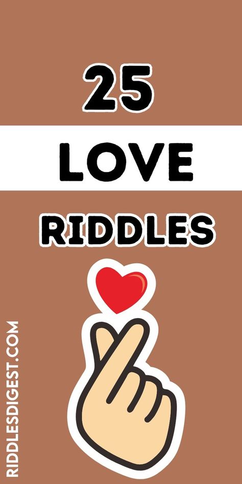 Unlock the world of love riddles on Pinterest and challenge your mind while warming your heart! Explore clever puzzles and romantic brainteasers designed to spread joy and connection. Perfect for date nights or solo fun. 🧩❤️ Check out our blog for more captivating riddles and brain teasers that inspire love and laughter. Riddles For Couples, Riddles For Boyfriend, Love Riddles For Him, Riddle Puzzles, Riddle Games, Riddles To Solve, Best Riddle, Date Nights, Fun Loving