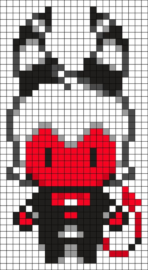 Moxxie Perler Bead Pattern | Bead Sprites | Characters Fuse Bead Patterns Perler Bead Patterns Helluva Boss, Perler Pixel Art, Perler Beads Designs Pattern Pixel Art, Helluva Boss Pixel Art Grid, Hazbin Hotel Cross Stitch, Hazbin Hotel Perler Bead Patterns, Helluva Boss Perler Beads, Helluva Boss Pixel Art, Hazbin Hotel Perler Beads